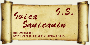 Ivica Saničanin vizit kartica